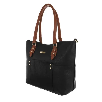 Handtas Groot Shopper Nova Zwart Bruin So Hand Bag