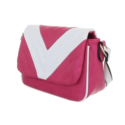 Schoudertas Roze Wit Valerie So Hand Bag